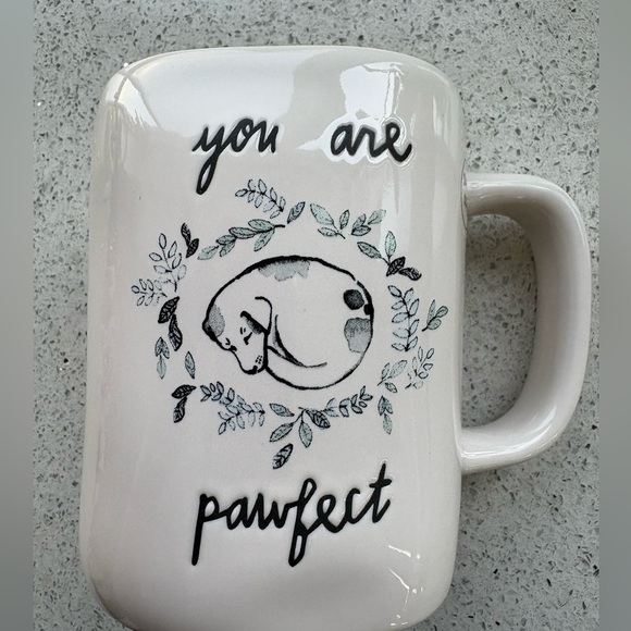 Rae Dunn Other - DUAL SIDED Rae Dunn YOU ARE PAWFECT white NWT ceramic 16 ounce A